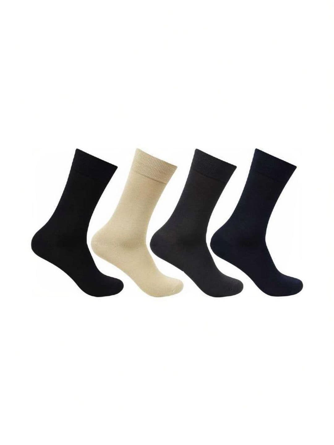 Akeeta Men Pack of 4 Cotton Assorted Calf Length Socks - view 1