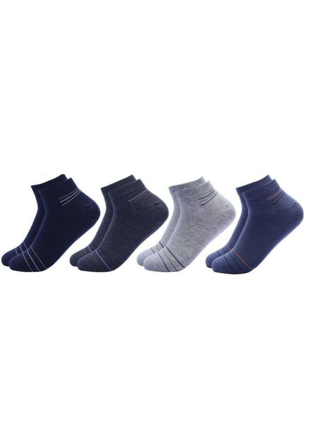 akeet trend Men Pack of 4 Cotton Assorted Striped Ankle Length Socks - view 1