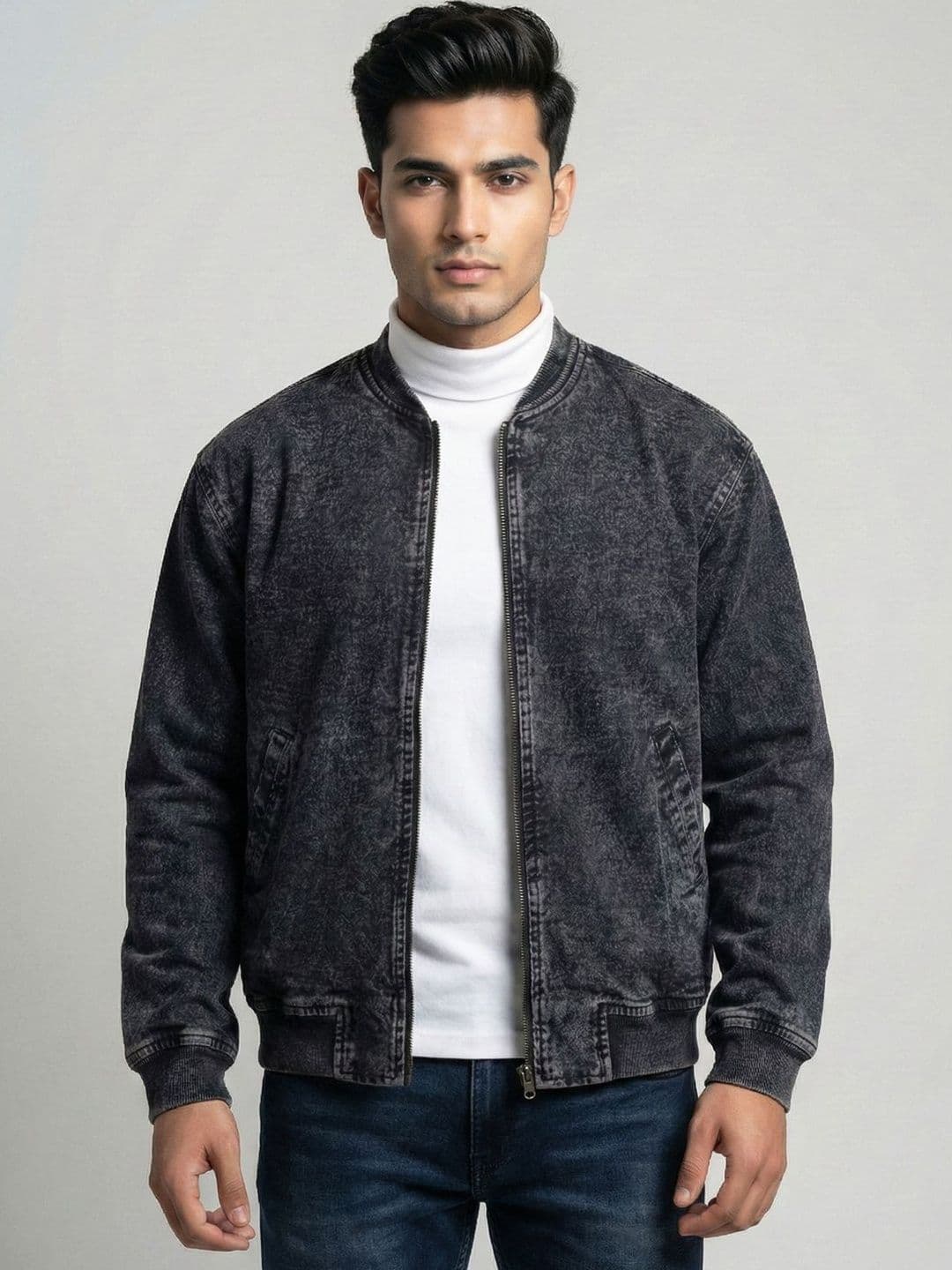 Superlooper Men Washed Lightweight Bomber Jacket - view 1