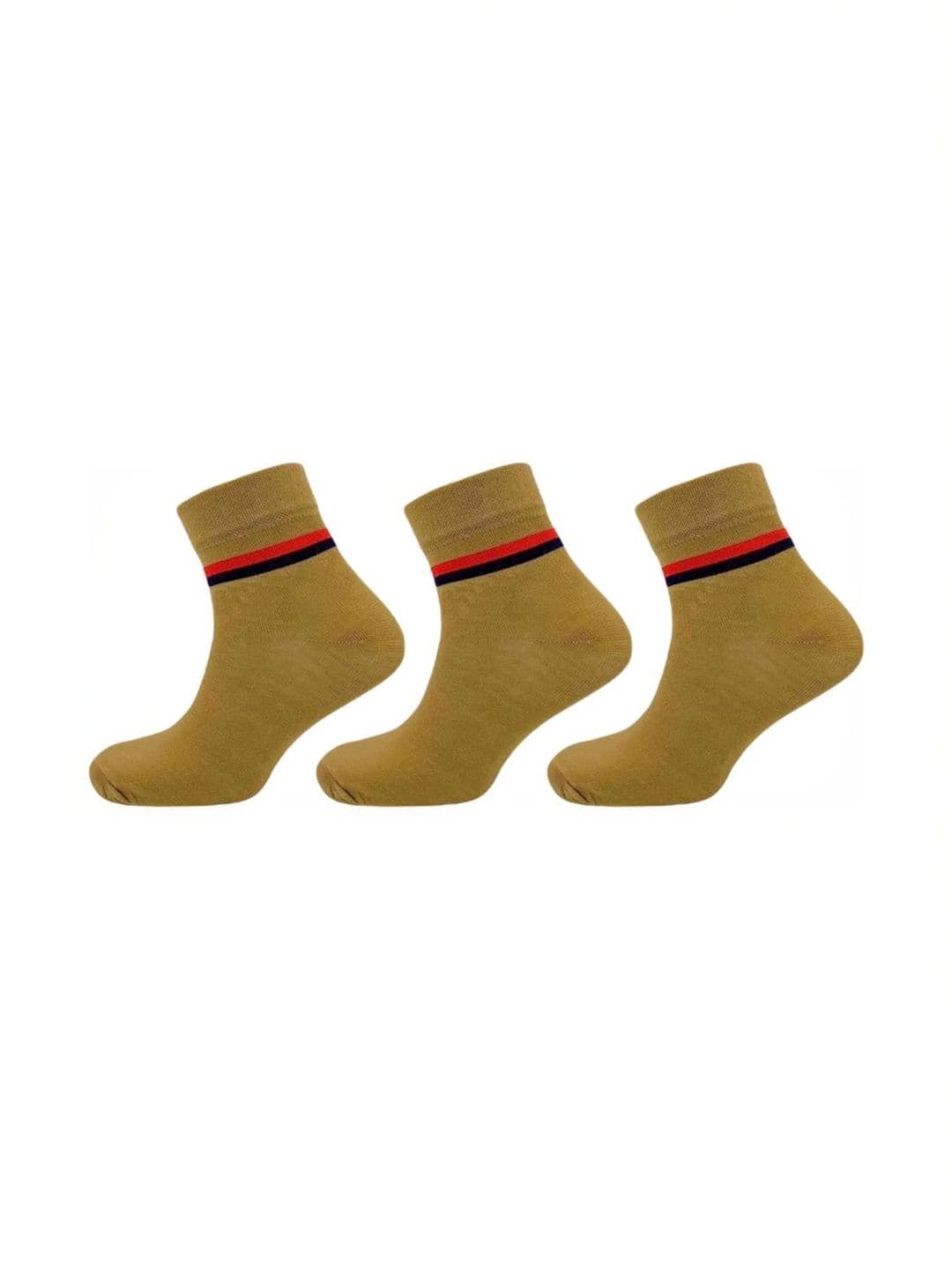 Akeeta Men Pack of 3 Cotton Assorted Striped Above Ankle Socks - view 1