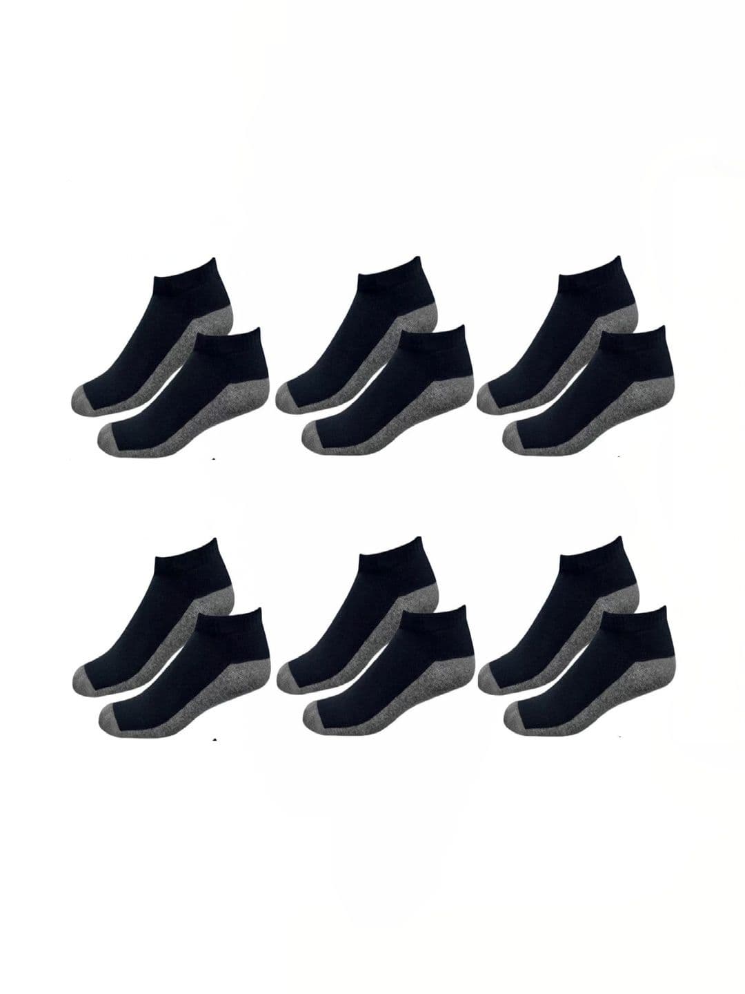 Akeeta Men Pack of 6 Cotton Assorted Colourblocked Ankle Length Socks - view 1