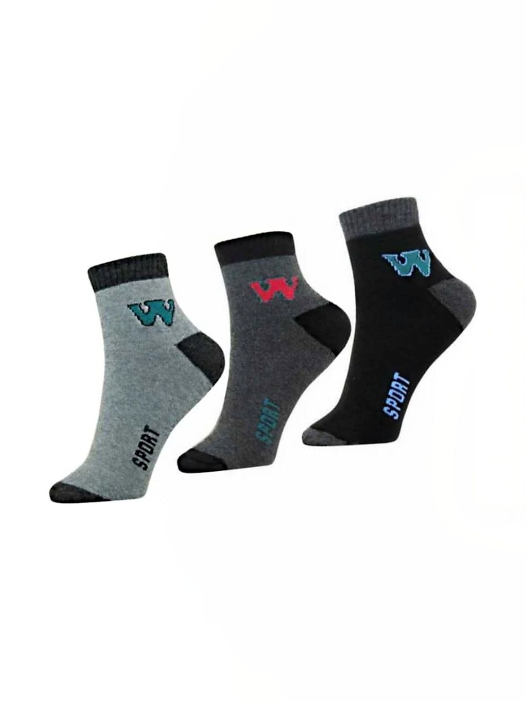 Akeeta Men Pack of 3 Cotton Assorted Patterned Ankle Length Socks - view 1