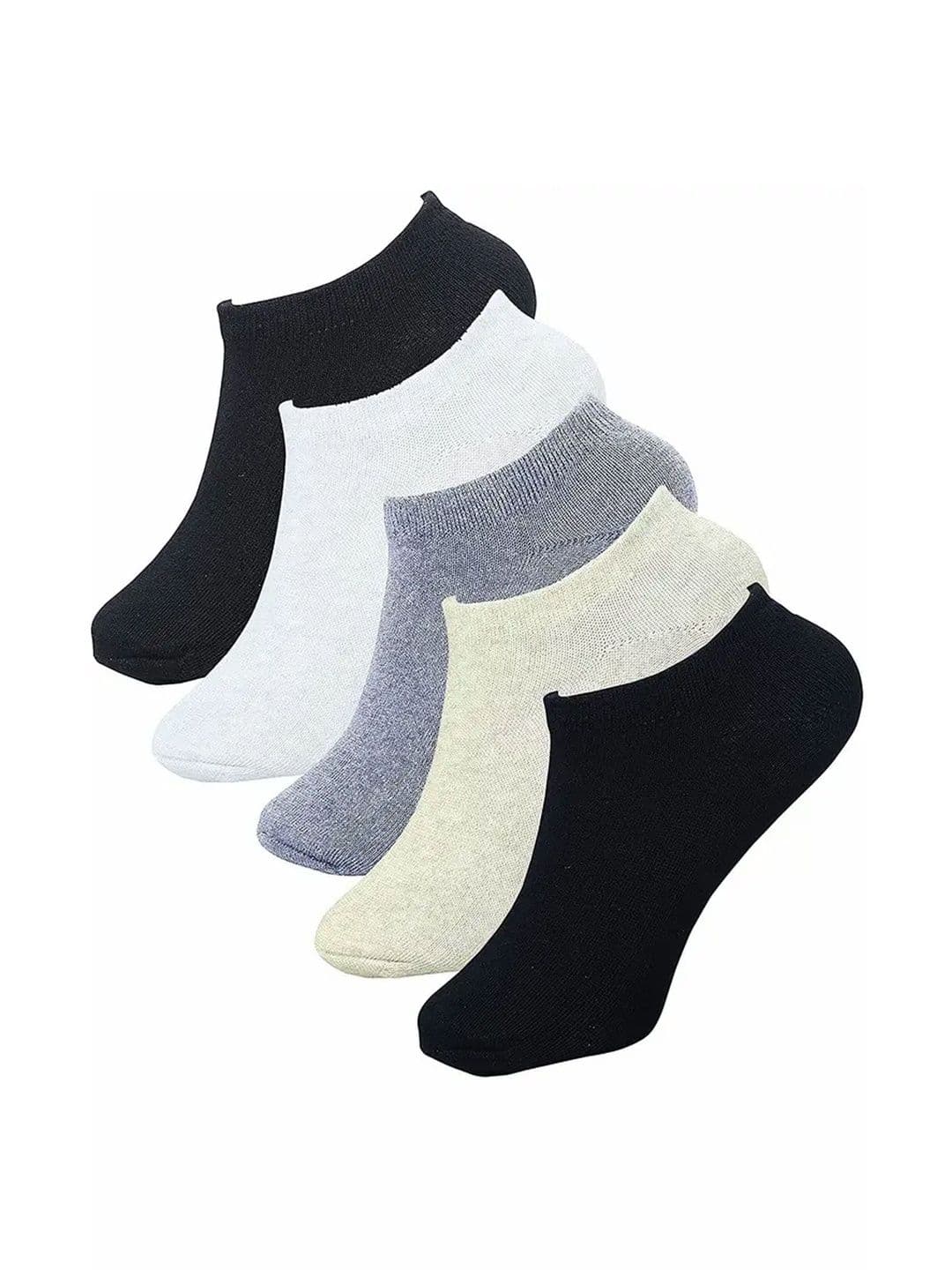 Akeeta Men Pack of 5 Cotton Assorted Shoe Liners Socks - view 1