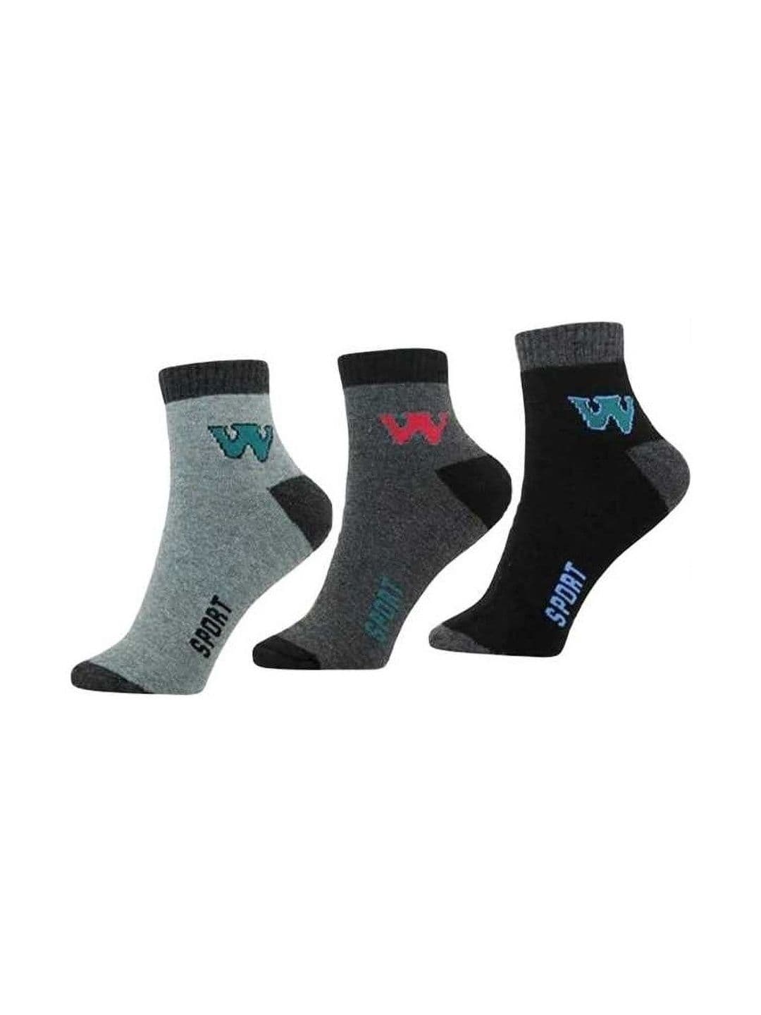 akeet trend Men Pack of 3 Cotton Assorted Colourblocked Ankle Length Socks - view 1