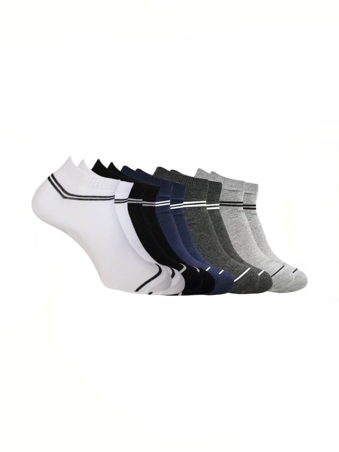 akeet trend Men Pack of 5 Cotton Assorted Striped Ankle Length Socks - view 1