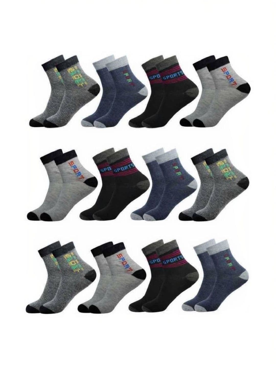 Akeeta Men Cotton Assorted Patterned Ankle Length Socks - view 1