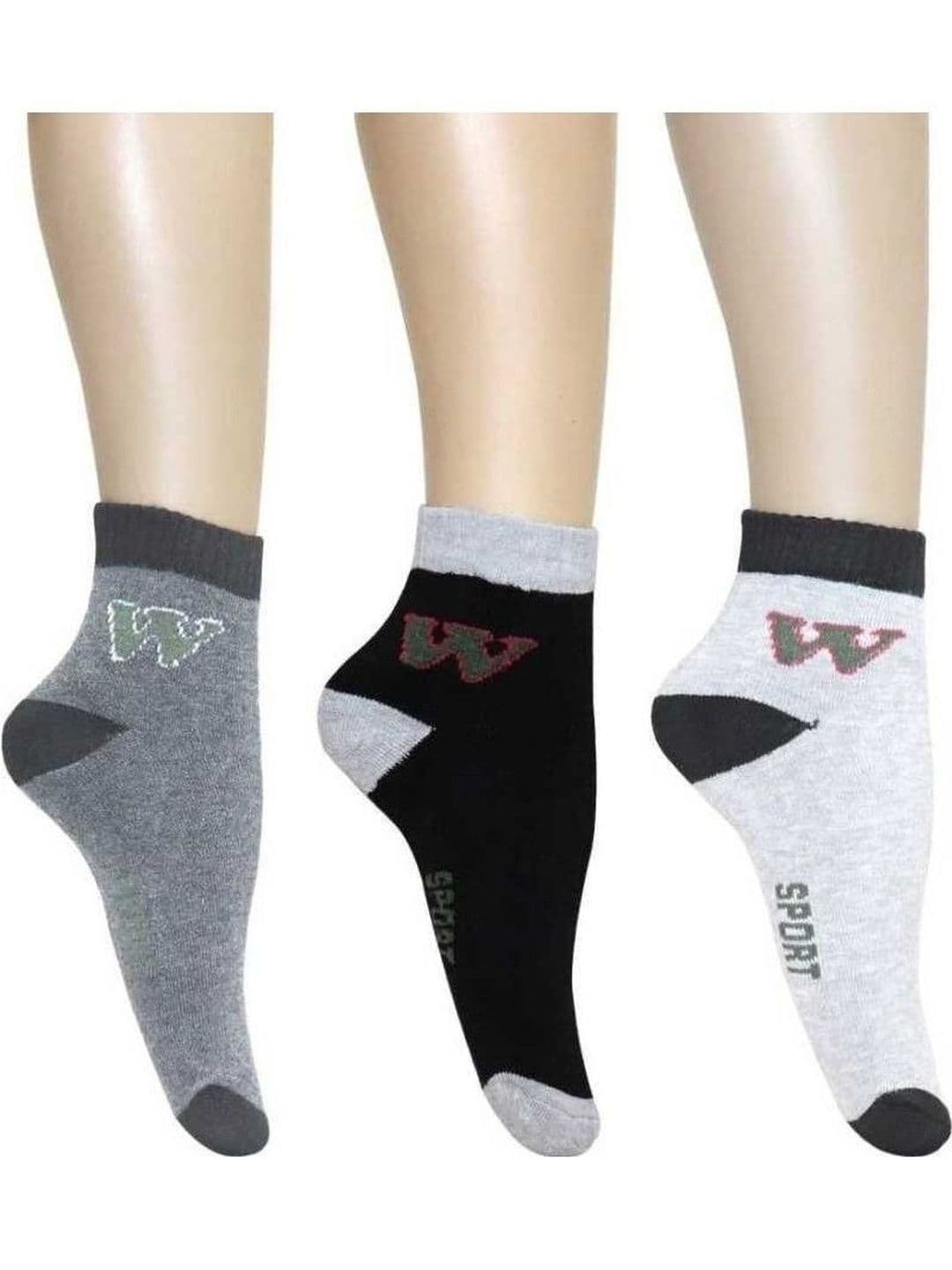akeet trend Men Pack of 3 Cotton Assorted Patterned Ankle Length Socks - view 1