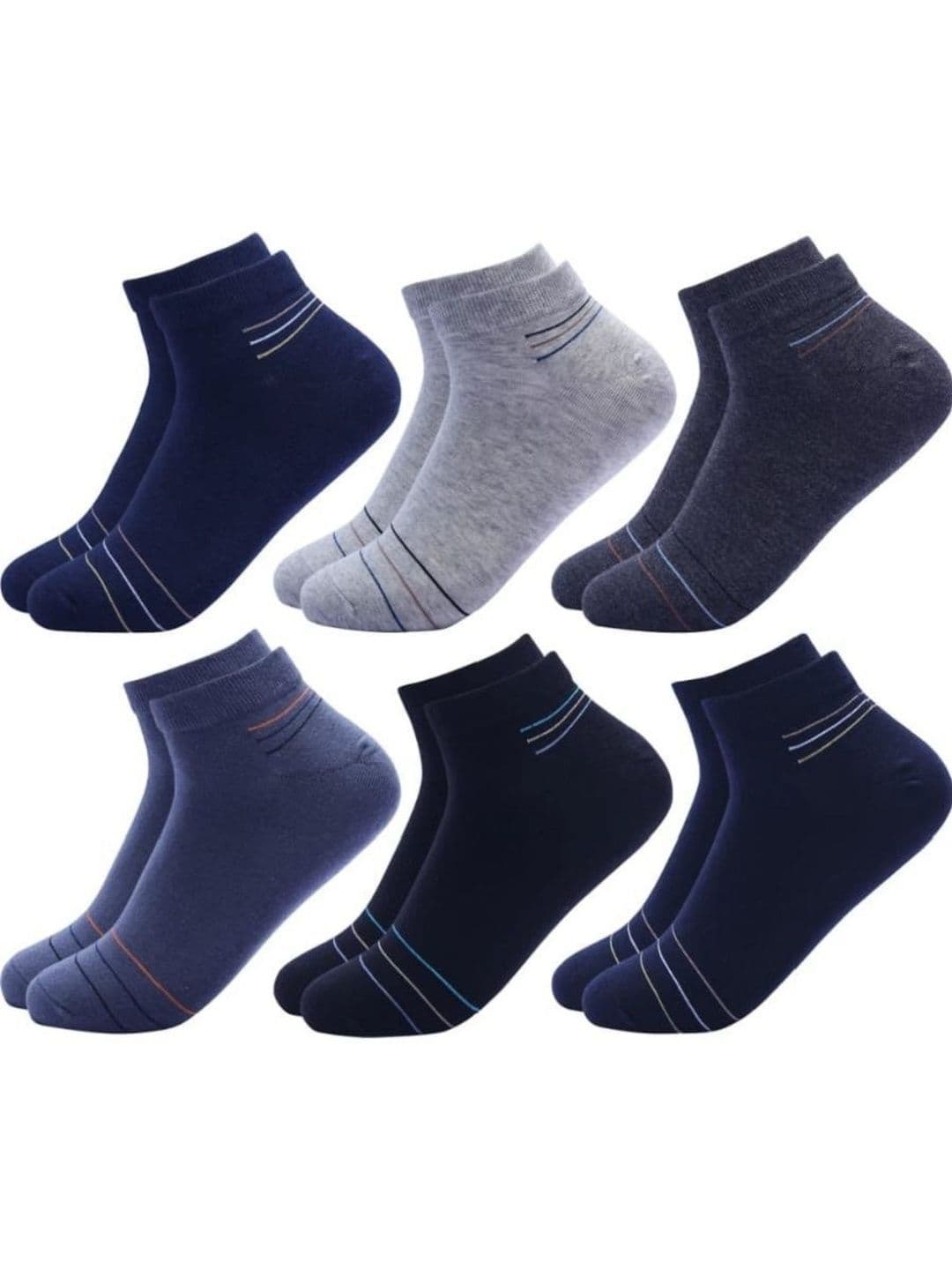 akeet trend Men Pack of 6 Cotton Assorted Patterned Ankle Length Socks - view 1