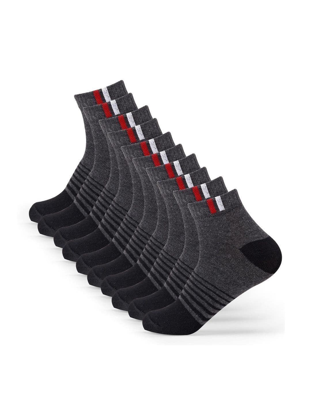 akeet trend Men Pack of 5 Cotton Assorted Striped Ankle Length Socks - view 1