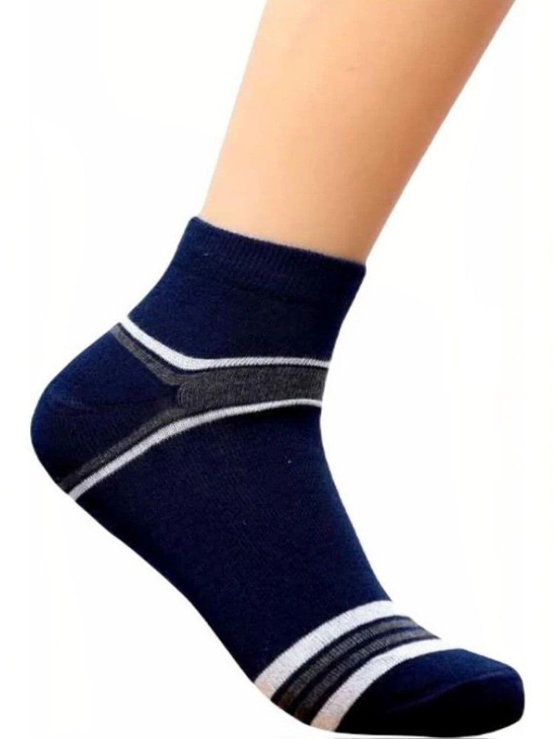 Akeeta Men Cotton Assorted Striped Ankle Length Socks - view 1