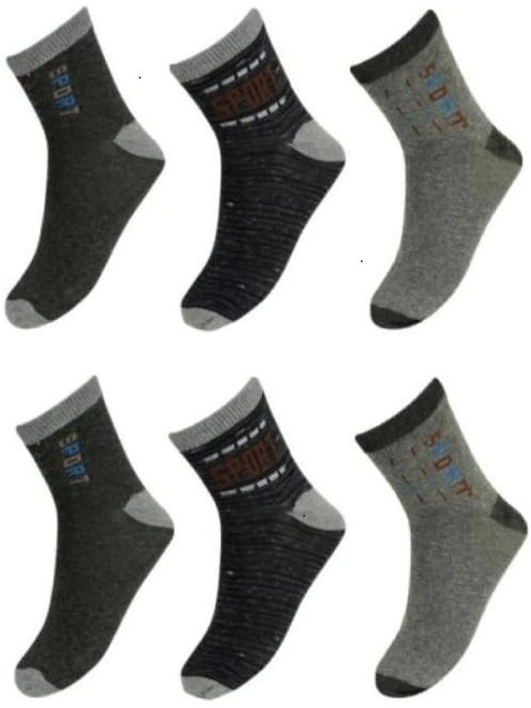 Akeeta Men Pack of 6 Cotton Assorted Patterned Ankle Length Socks - view 1