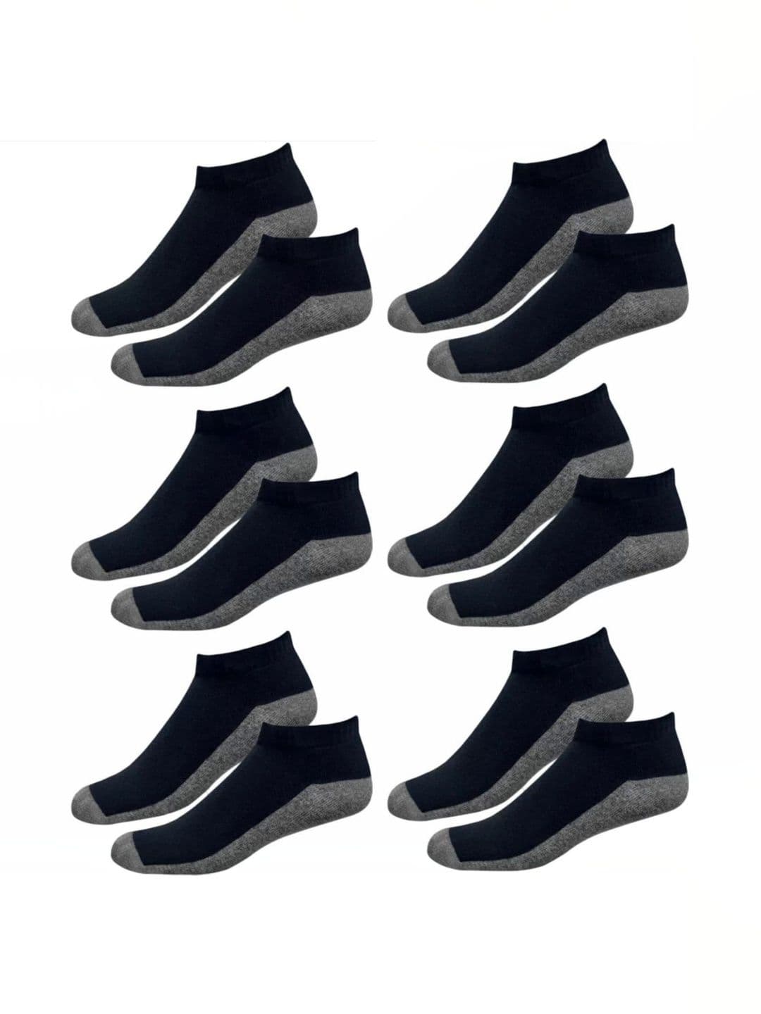Akeeta Men Pack of 6 Cotton Assorted Colourblocked Ankle Length Socks - view 1