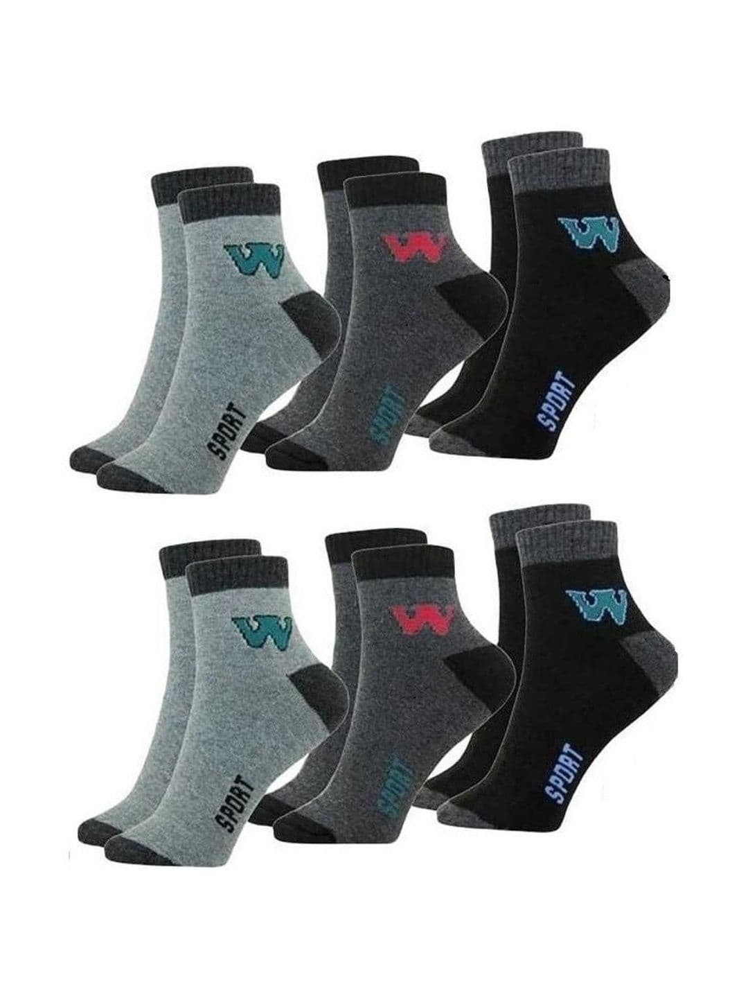 akeet trend Men Pack of 6 Cotton Assorted Patterned Ankle Length Socks - view 1