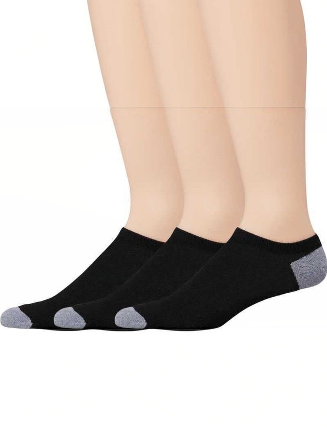 akeet trend Men Pack of 3 Cotton Assorted Colourblocked Shoe Liners Socks - view 1