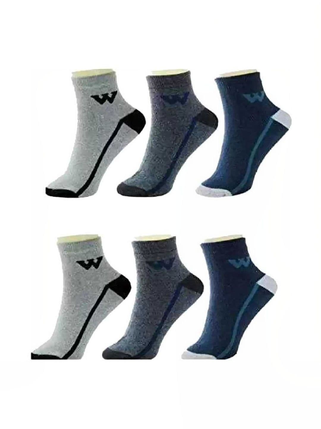 akeet trend Men Pack of 6 Cotton Assorted Colourblocked Ankle Length Socks - view 1