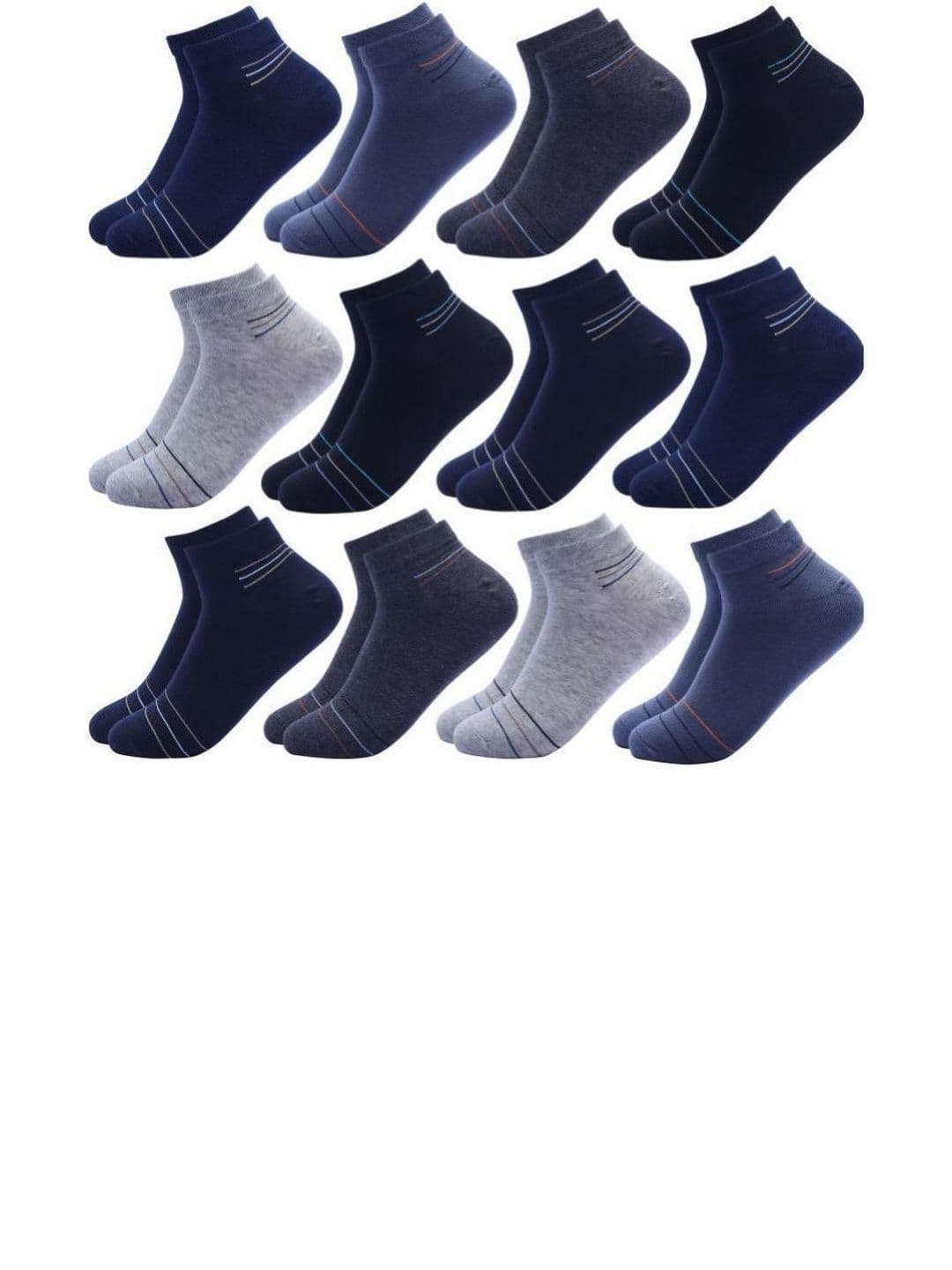 akeet trend Men Cotton Assorted Striped Ankle Length Socks - view 1