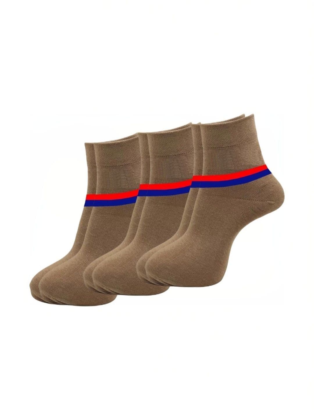 akeet trend Men Pack of 3 Cotton Assorted Striped Ankle Length Socks - view 1