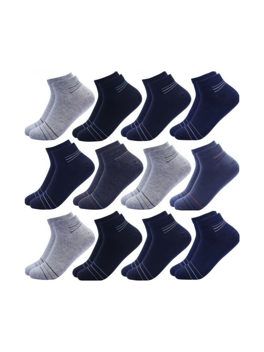 akeet trend Men Cotton Assorted Striped Ankle Length Socks - view 1
