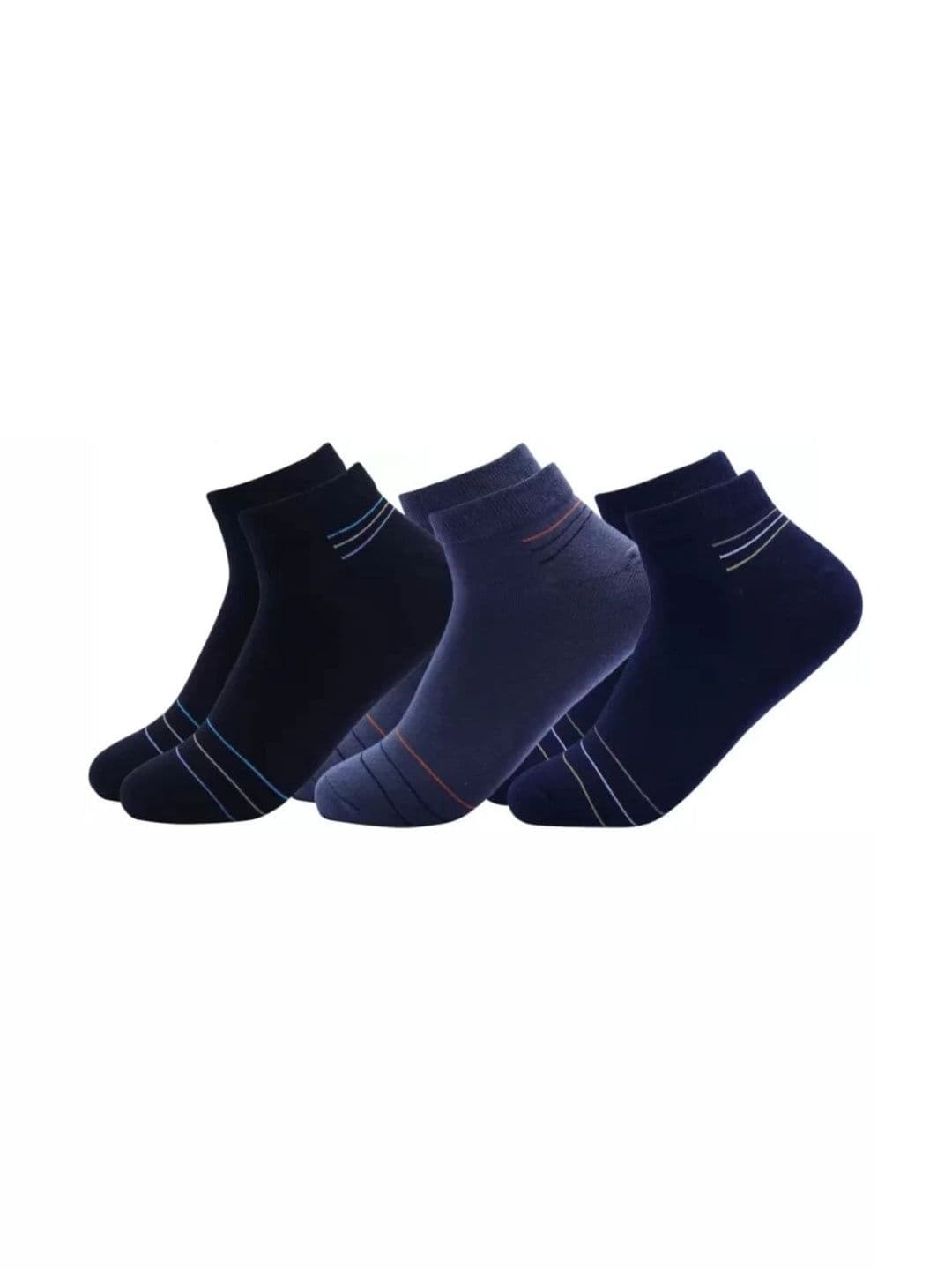 Akeeta Men Pack of 3 Cotton Assorted Striped Ankle Length Socks - view 1