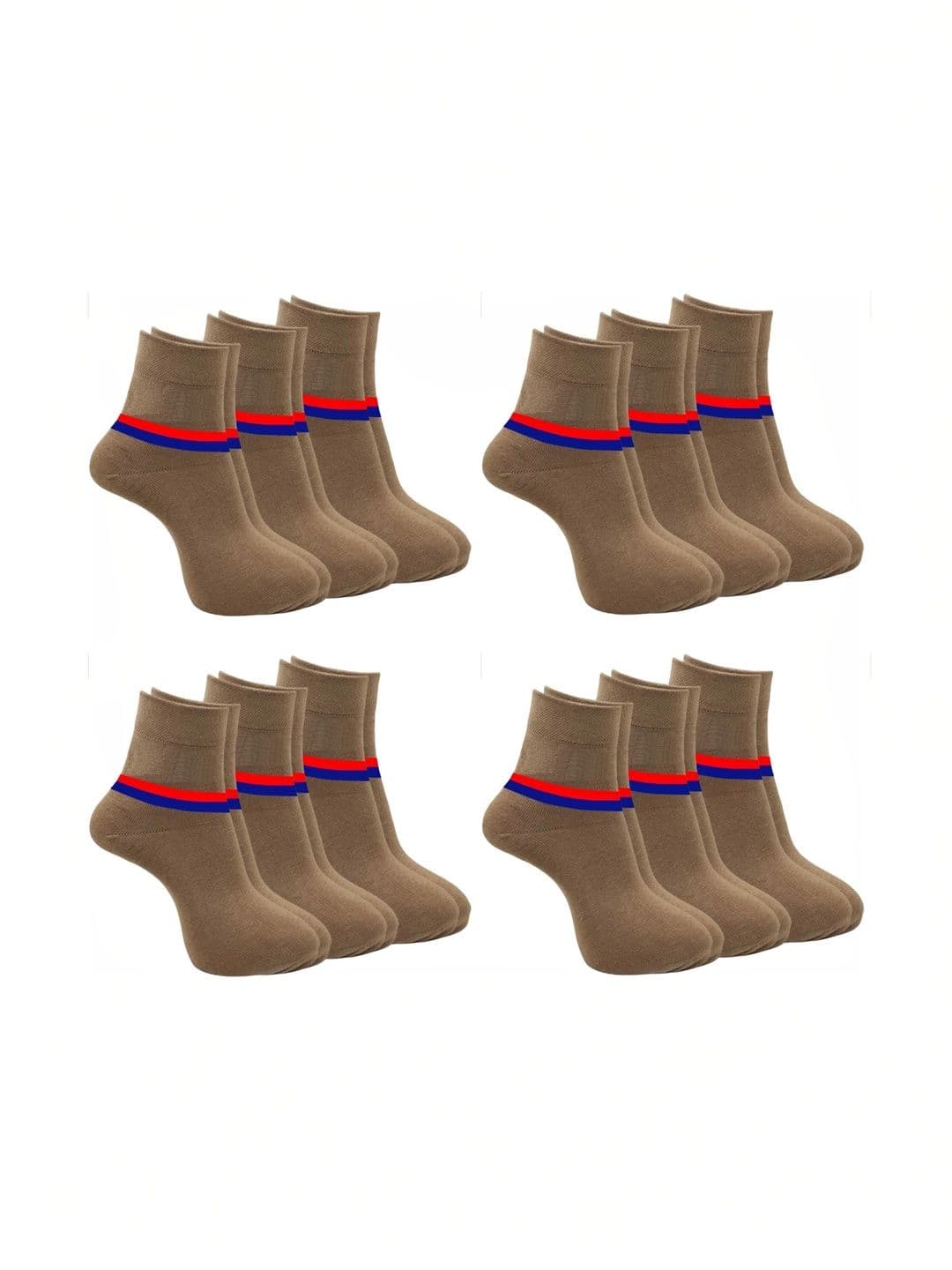 Akeeta Men Cotton Assorted Striped Ankle Length Socks - view 1
