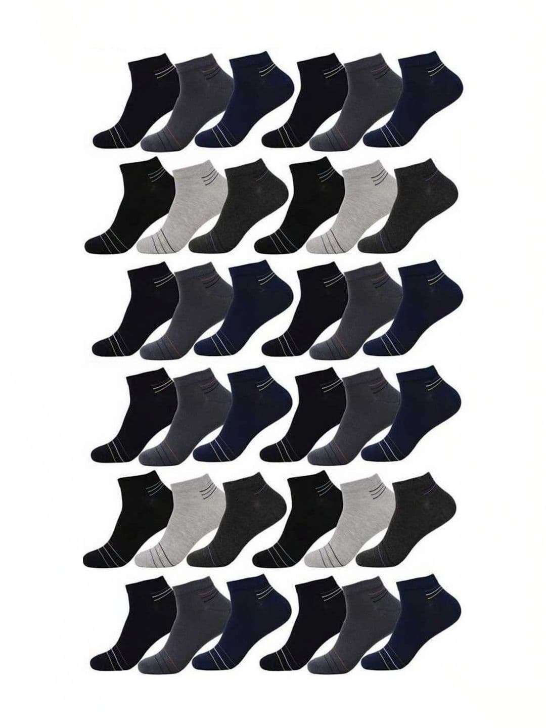 akeet trend Men Cotton Assorted Striped Ankle Length Socks - view 1