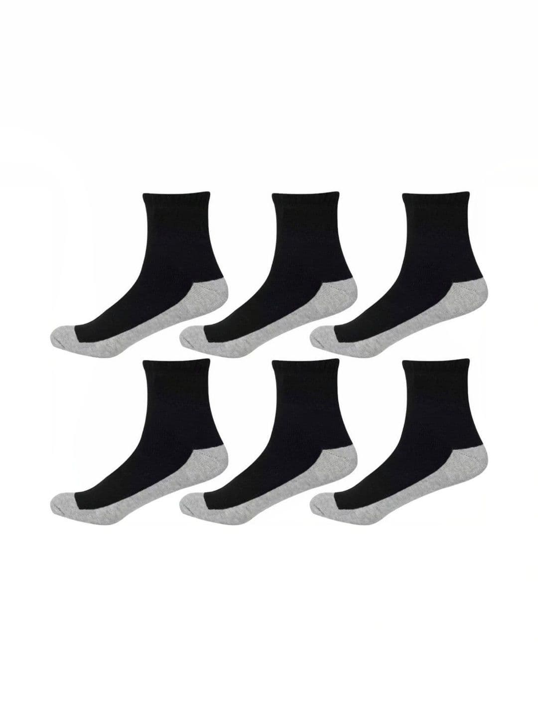 Akeeta Men Pack of 6 Cotton Assorted Colourblocked Ankle Length Socks - view 1