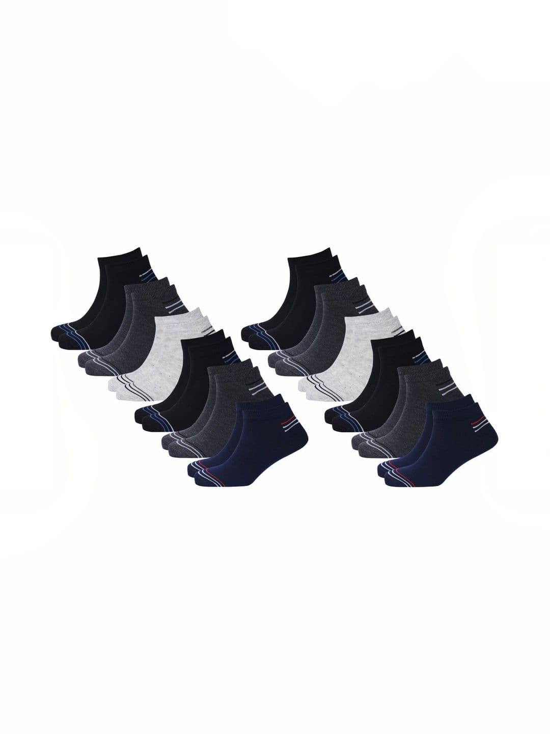 Akeeta Men Cotton Assorted Striped Ankle Length Socks - view 1