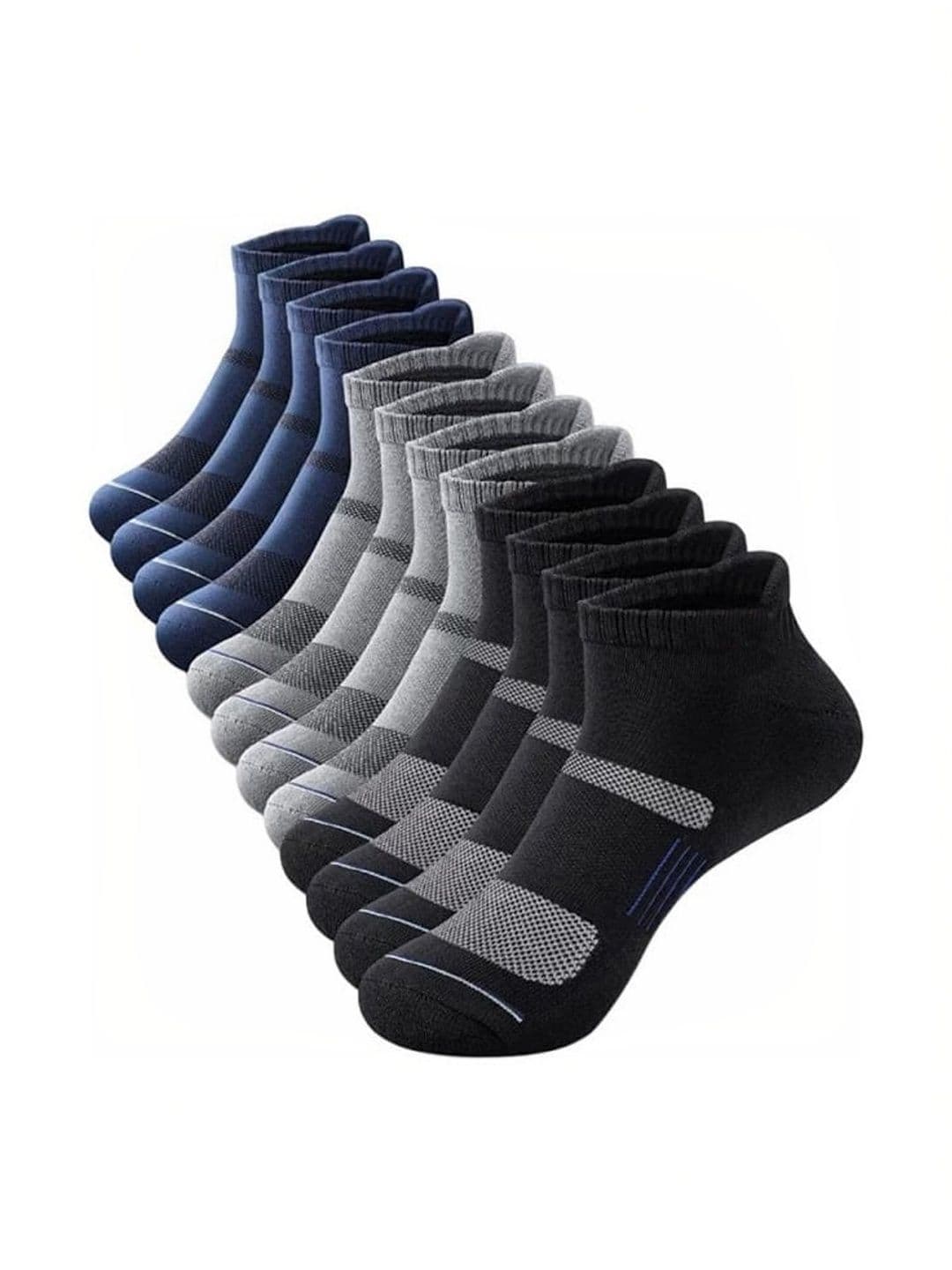 akeet trend Men Pack of 10 Cotton Assorted Patterned Ankle Length Socks - view 1