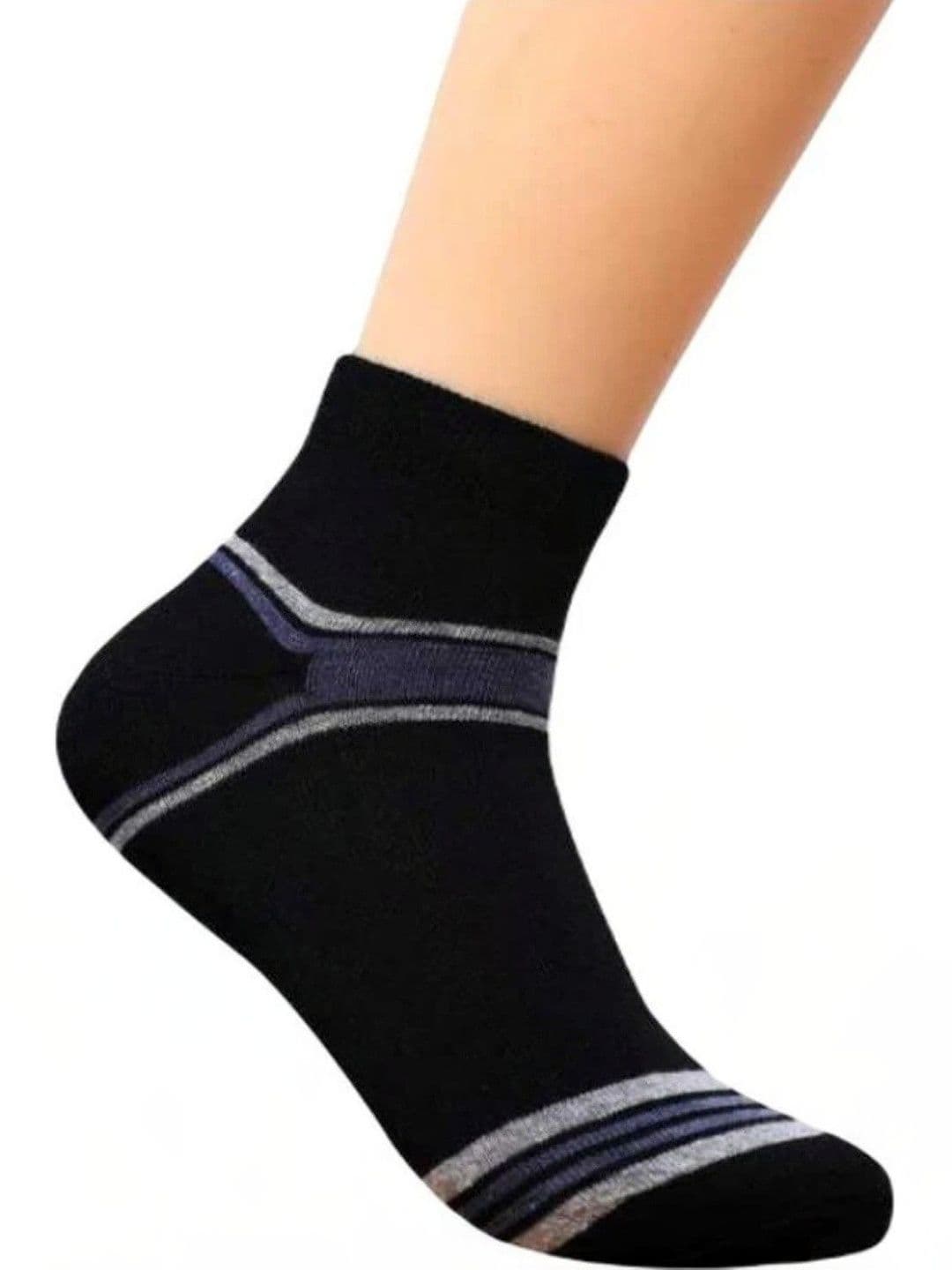 Akeeta Men Cotton Assorted Striped Ankle Length Socks - view 1
