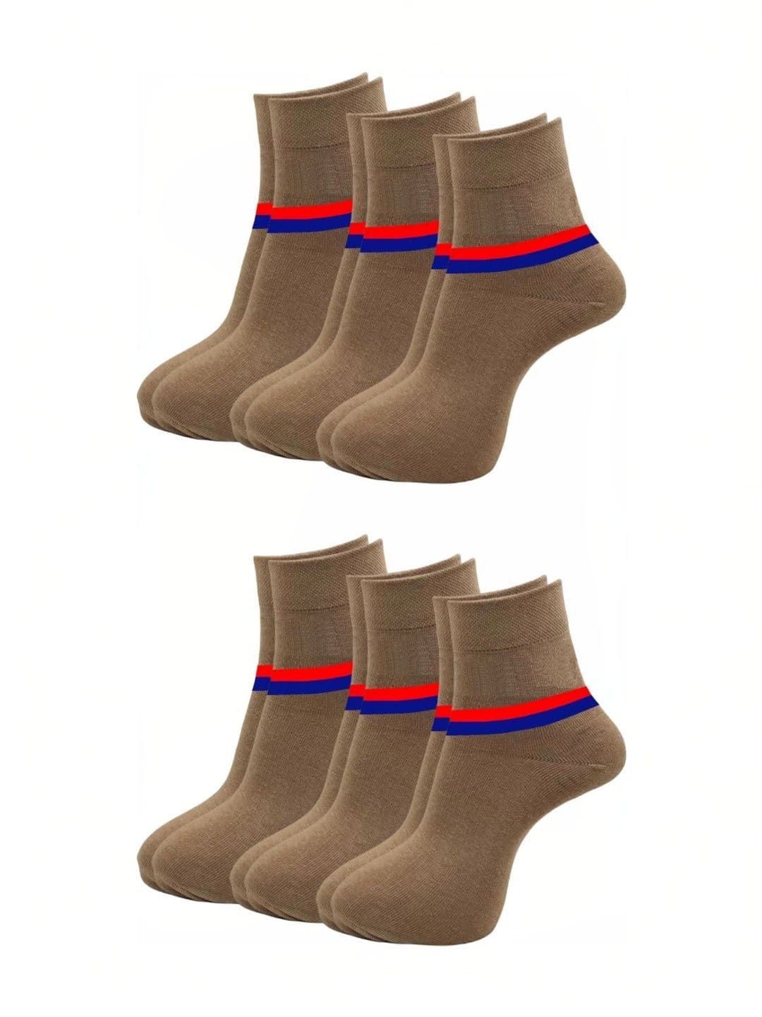 akeet trend Men Pack of 6 Cotton Assorted Colourblocked Ankle Length Socks - view 1