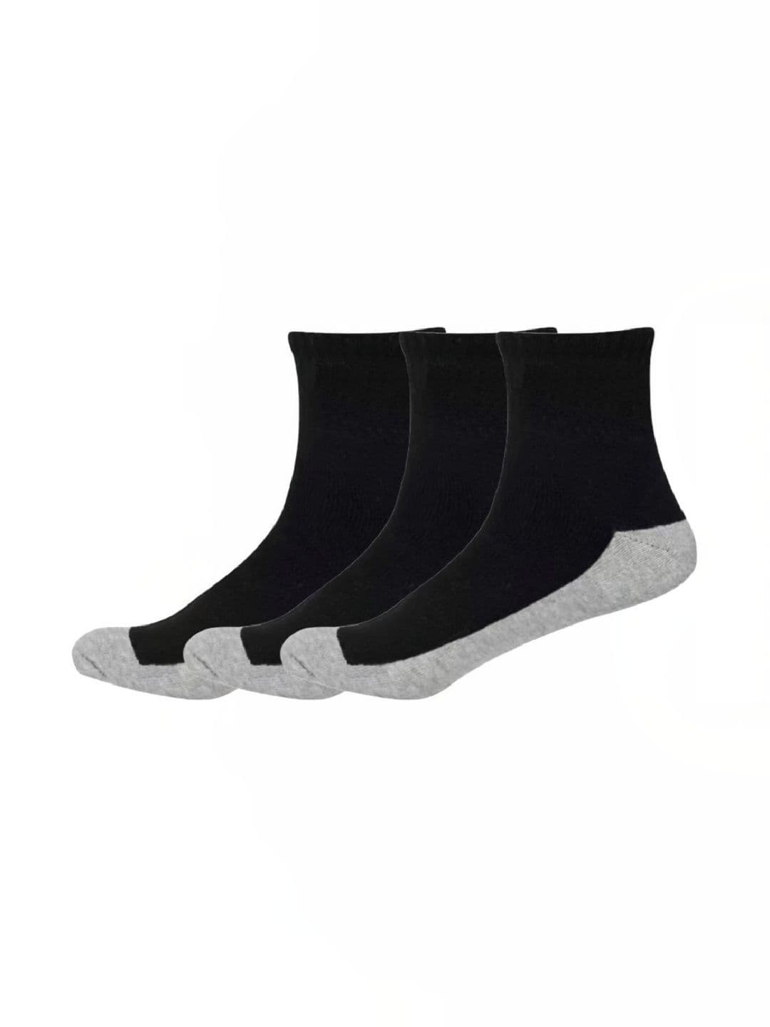 Akeeta Men Pack of 3 Cotton Assorted Colourblocked Ankle Length Socks - view 1