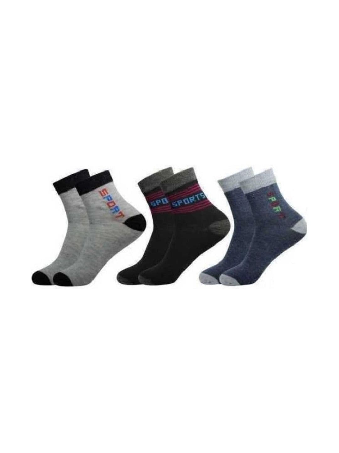 akeet trend Men Pack of 3 Cotton Assorted Patterned Above Ankle Socks - view 1