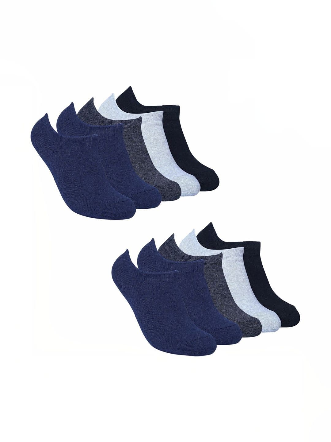 Akeeta Men Pack of 10 Cotton Assorted Shoe Liners Socks - view 1