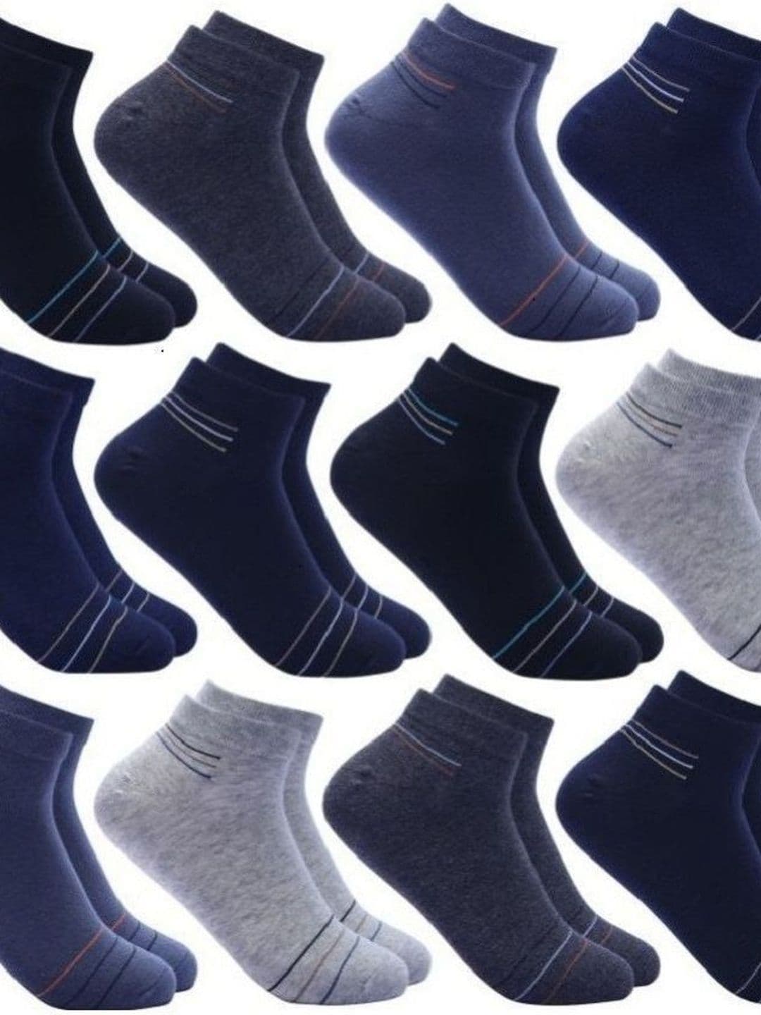 akeet trend Men Cotton Assorted Striped Ankle Length Socks - view 1