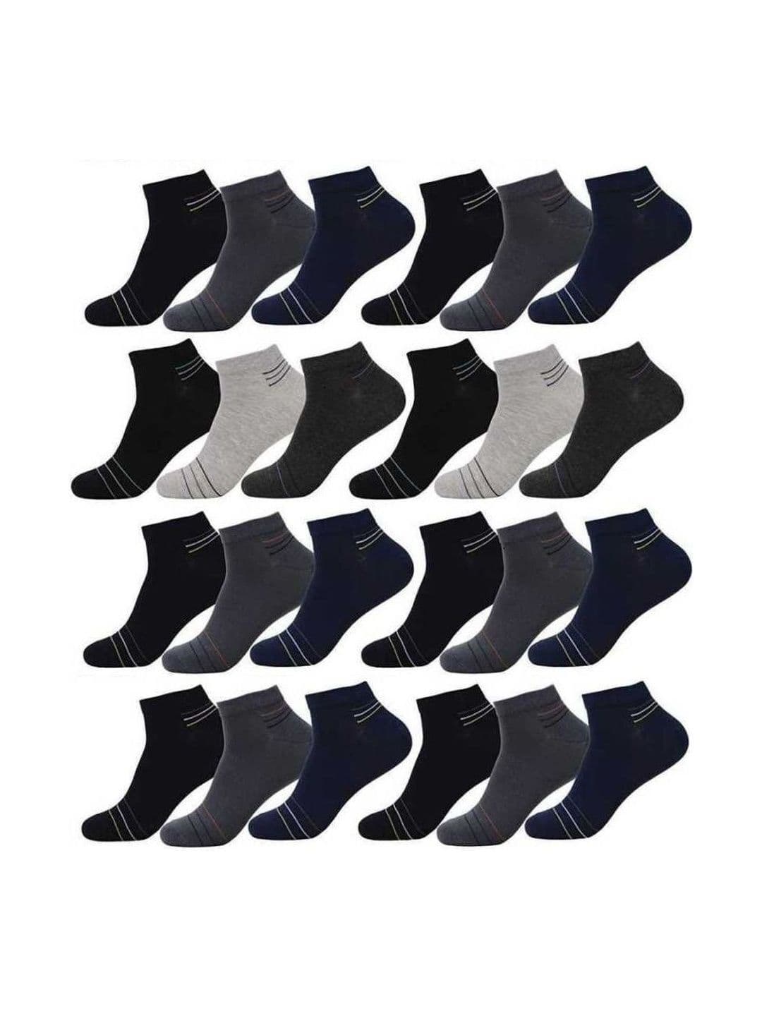 akeet trend Men Cotton Assorted Striped Ankle Length Socks - view 1