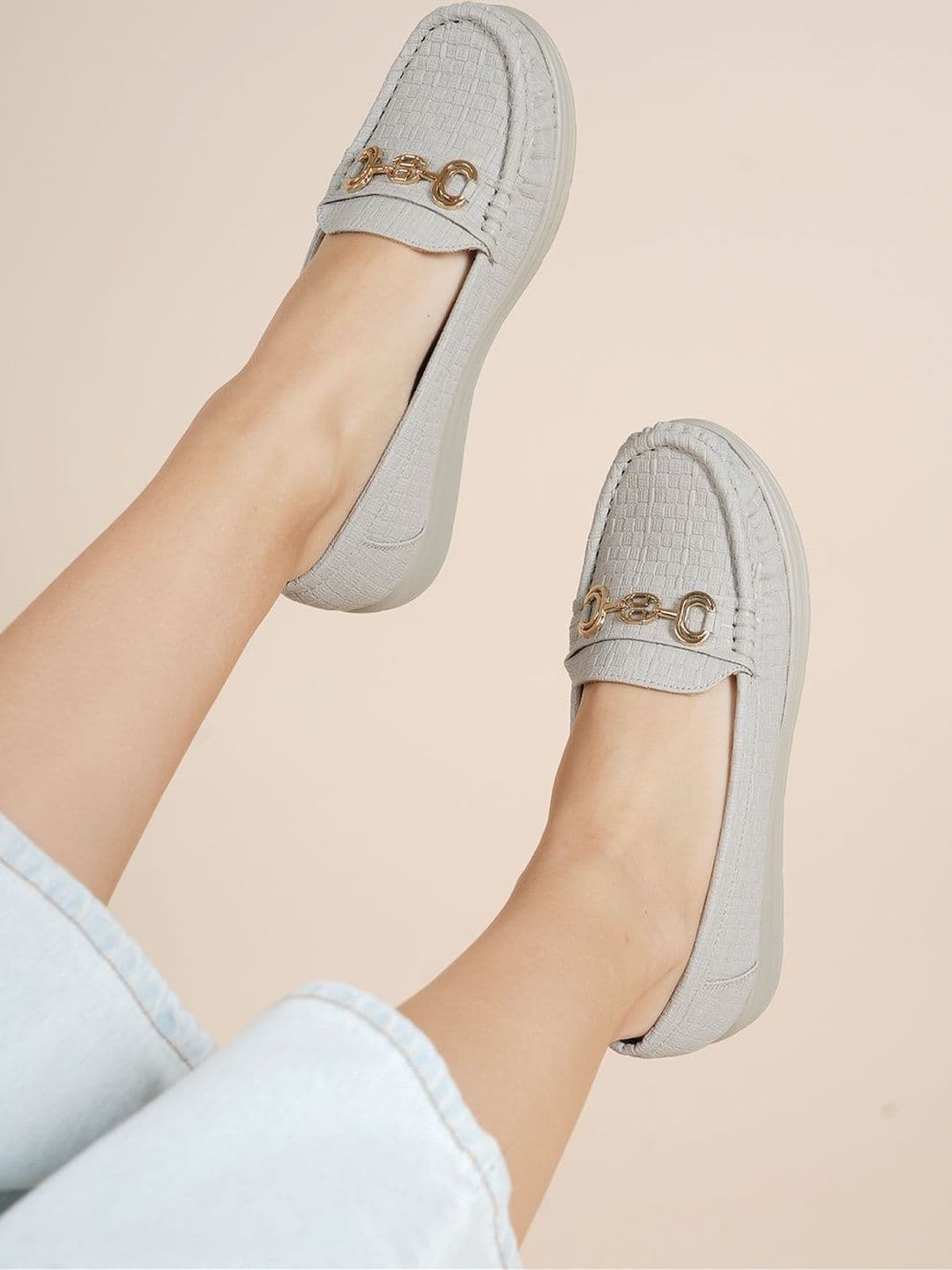 DressBerry Women Textured Loafers - view 1