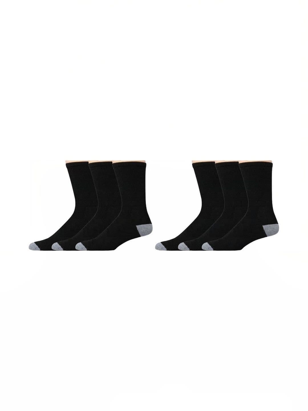 Akeeta Men Pack of 6 Cotton Assorted Colourblocked Calf Length Socks - view 1