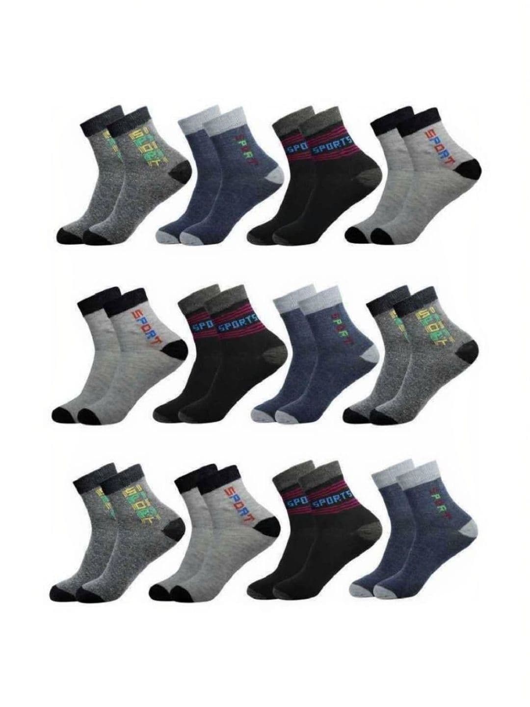 Akeeta Men Cotton Assorted Patterned Above Ankle Socks - view 1
