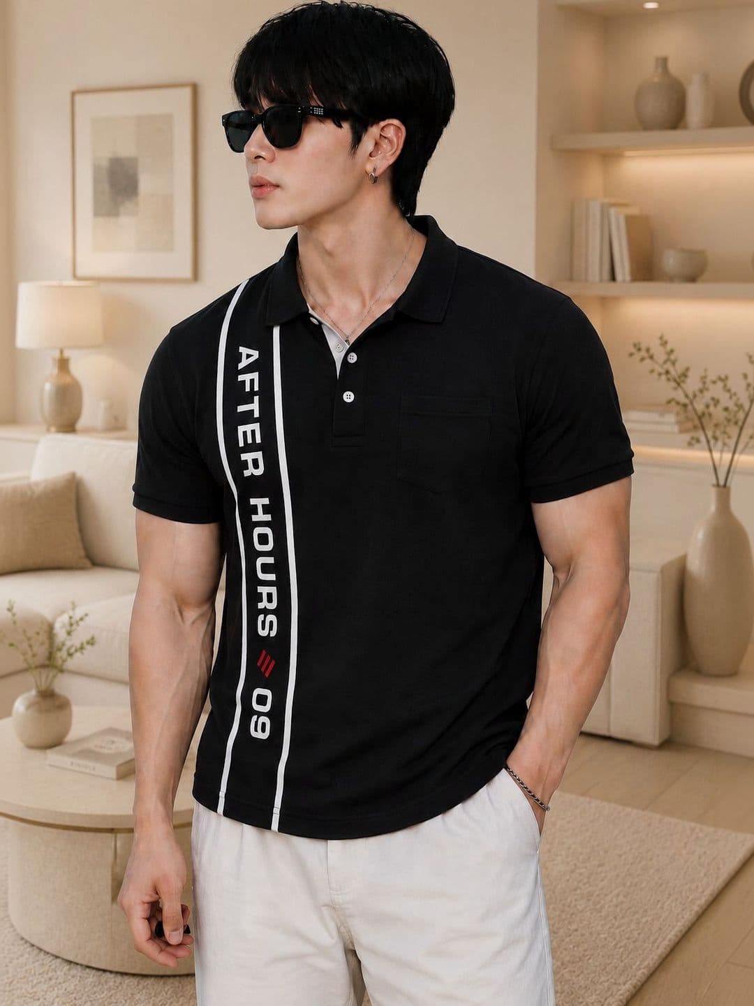 SCUBA Men Typography Printed Polo Collar Pockets T-shirt - view 1