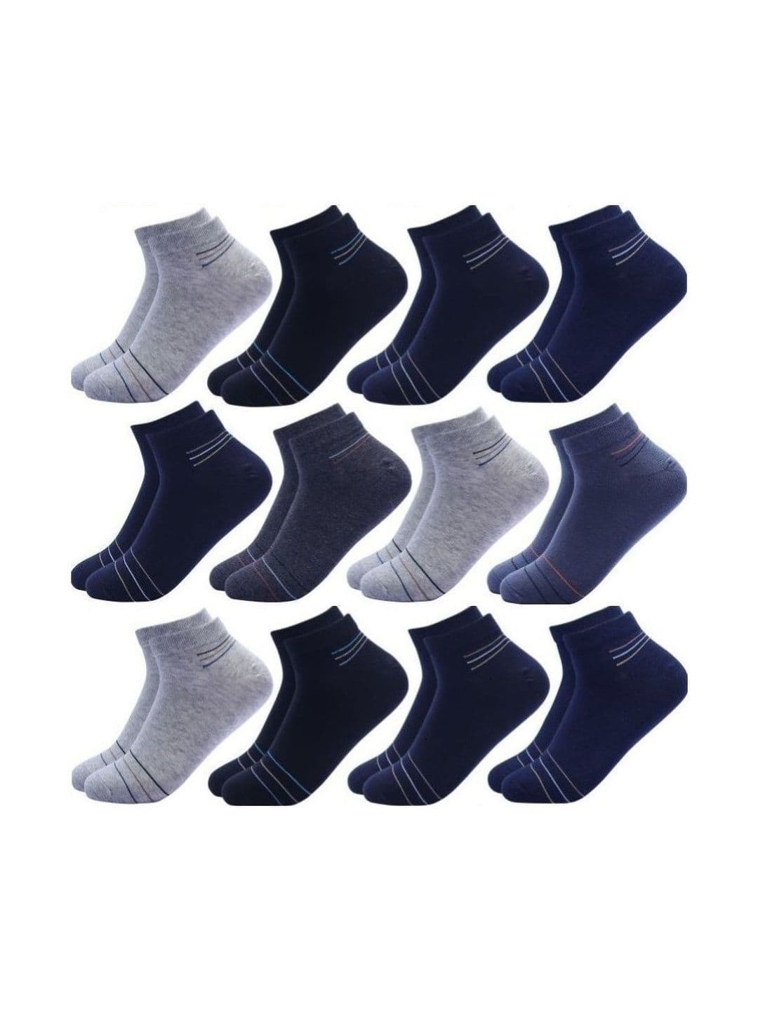 Akeeta Men Cotton Assorted Striped Ankle Length Socks - view 1