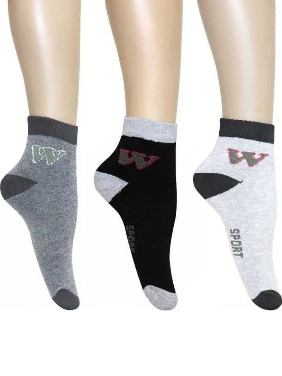 akeet trend Men Pack of 3 Cotton Assorted Patterned Ankle Length Socks - view 1