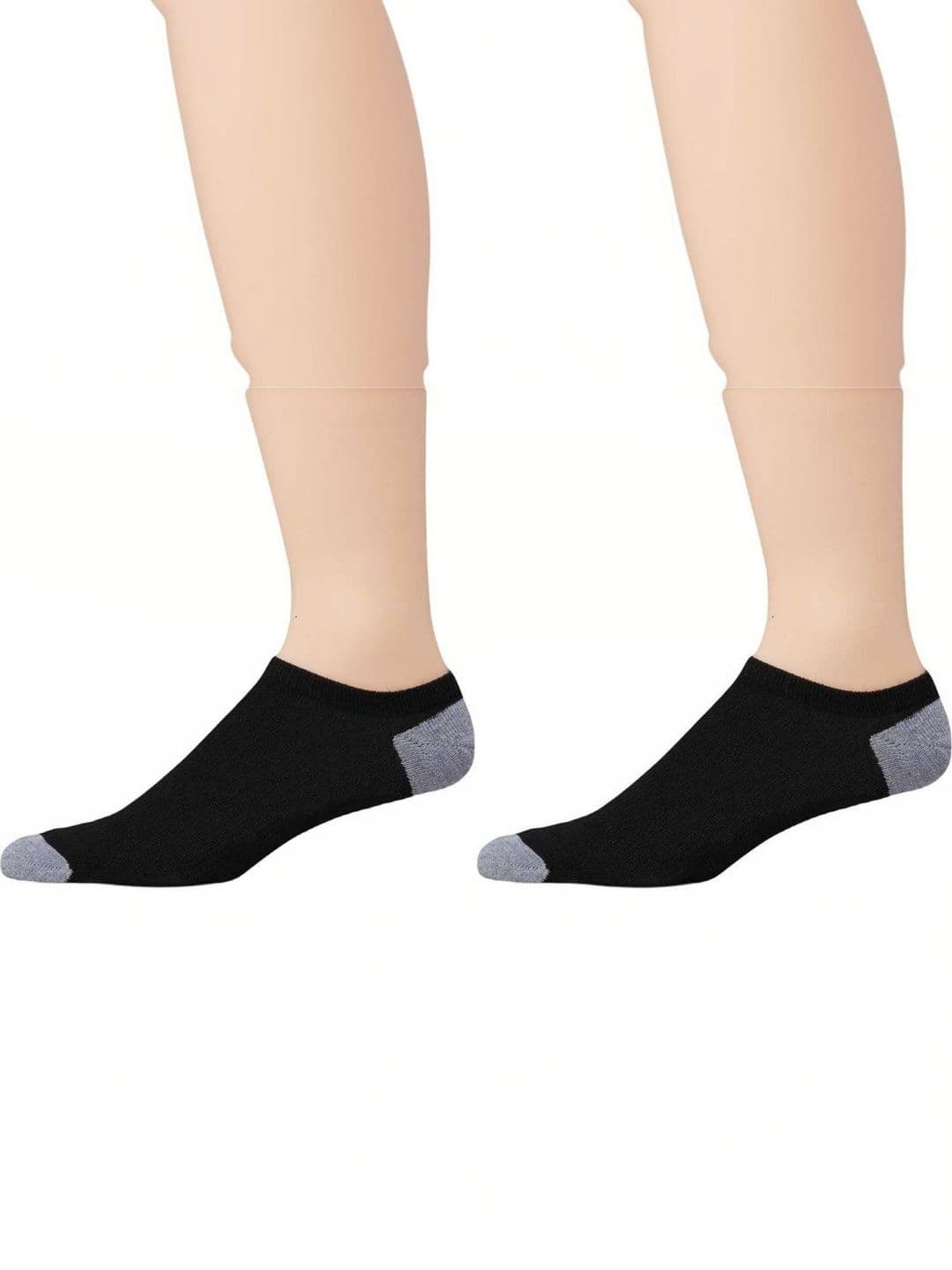 akeet trend Men Pack of 2 Cotton Assorted Colourblocked Shoe Liners Socks - view 1