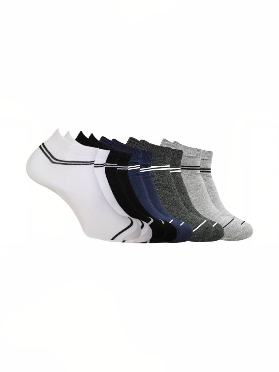 Akeeta Men Pack of 5 Cotton Assorted Striped Ankle Length Socks - view 1