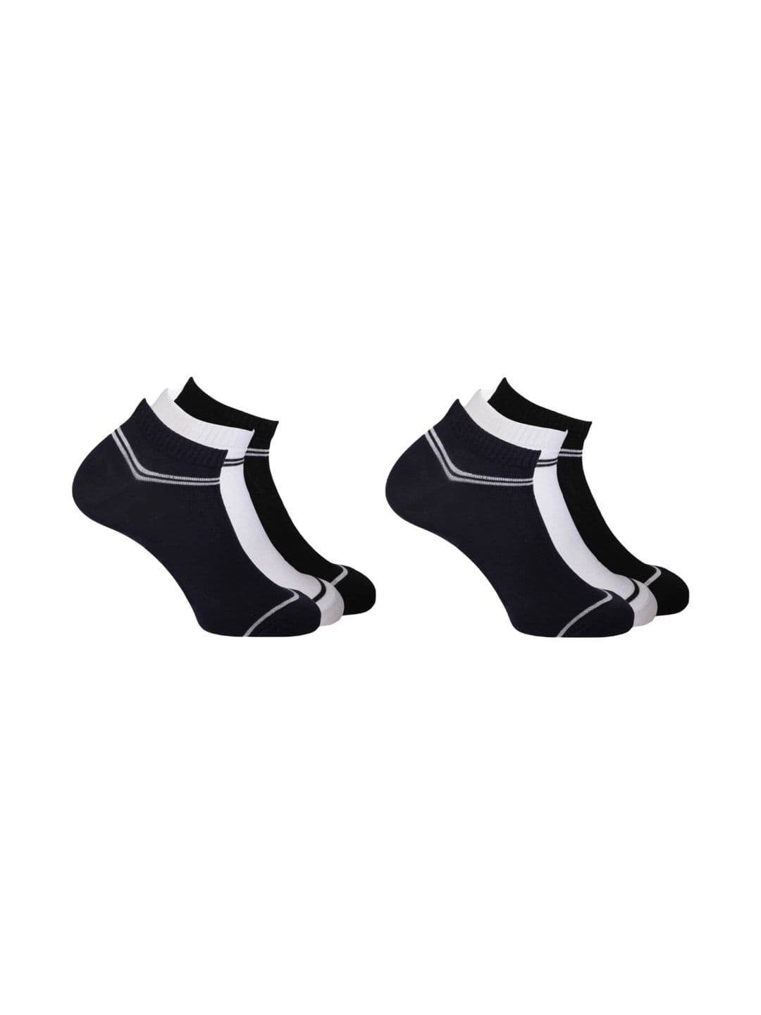 akeet trend Men Pack of 6 Cotton Assorted Striped Ankle Length Socks - view 1