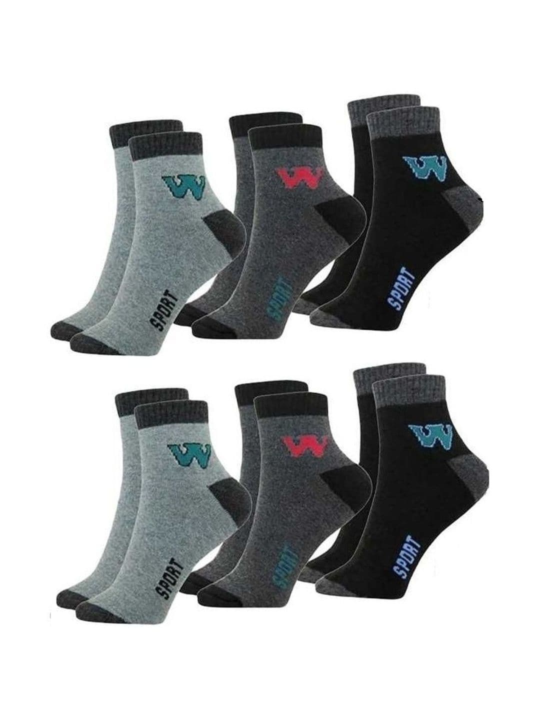 akeet trend Men Pack of 6 Cotton Assorted Patterned Ankle Length Socks - view 1