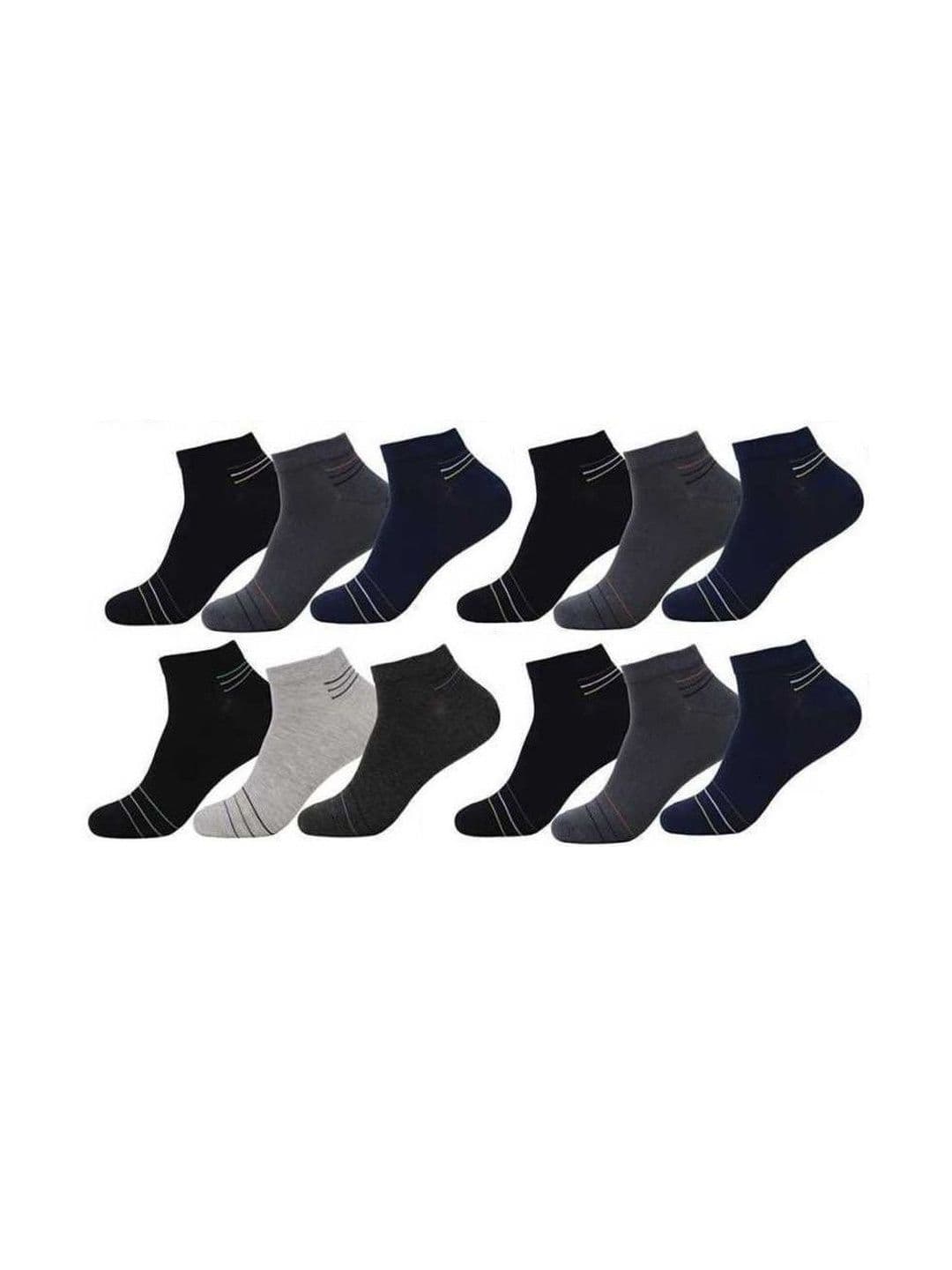 Akeeta Men Cotton Assorted Striped Ankle Length Socks - view 1