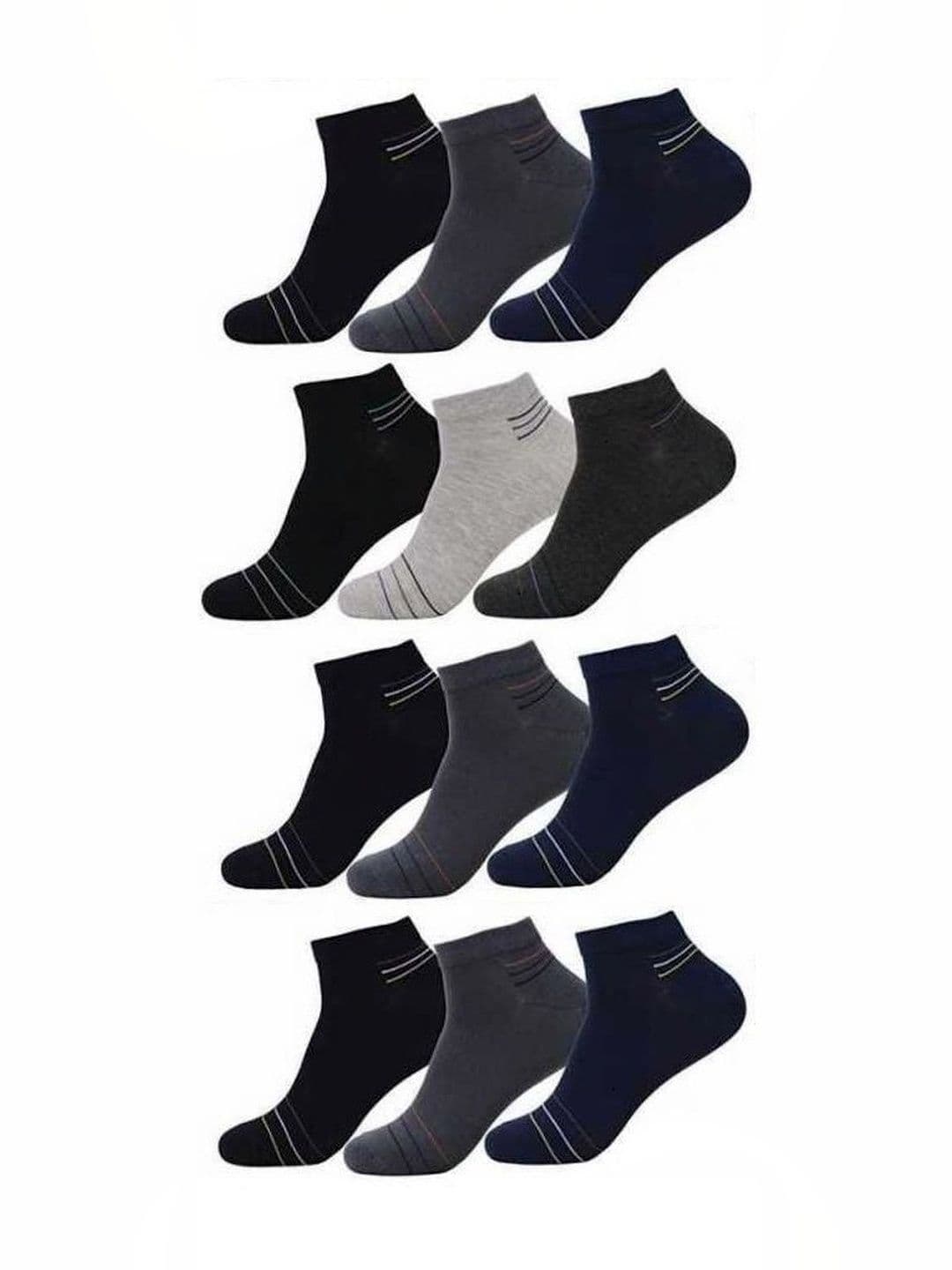 akeet trend Men Cotton Assorted Colourblocked Ankle Length Socks - view 1