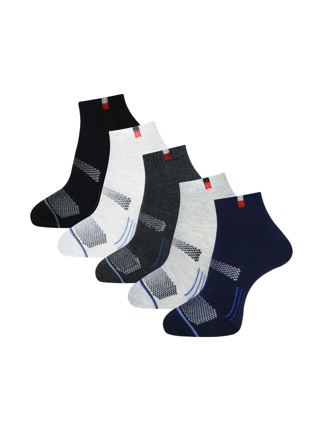 akeet trend Men Pack of 5 Cotton Assorted Patterned Ankle Length Socks - view 1