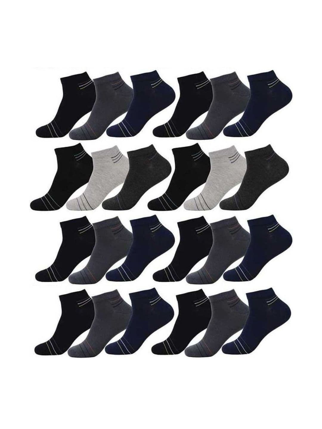 akeet trend Men Cotton Assorted Colourblocked Ankle Length Socks - view 1