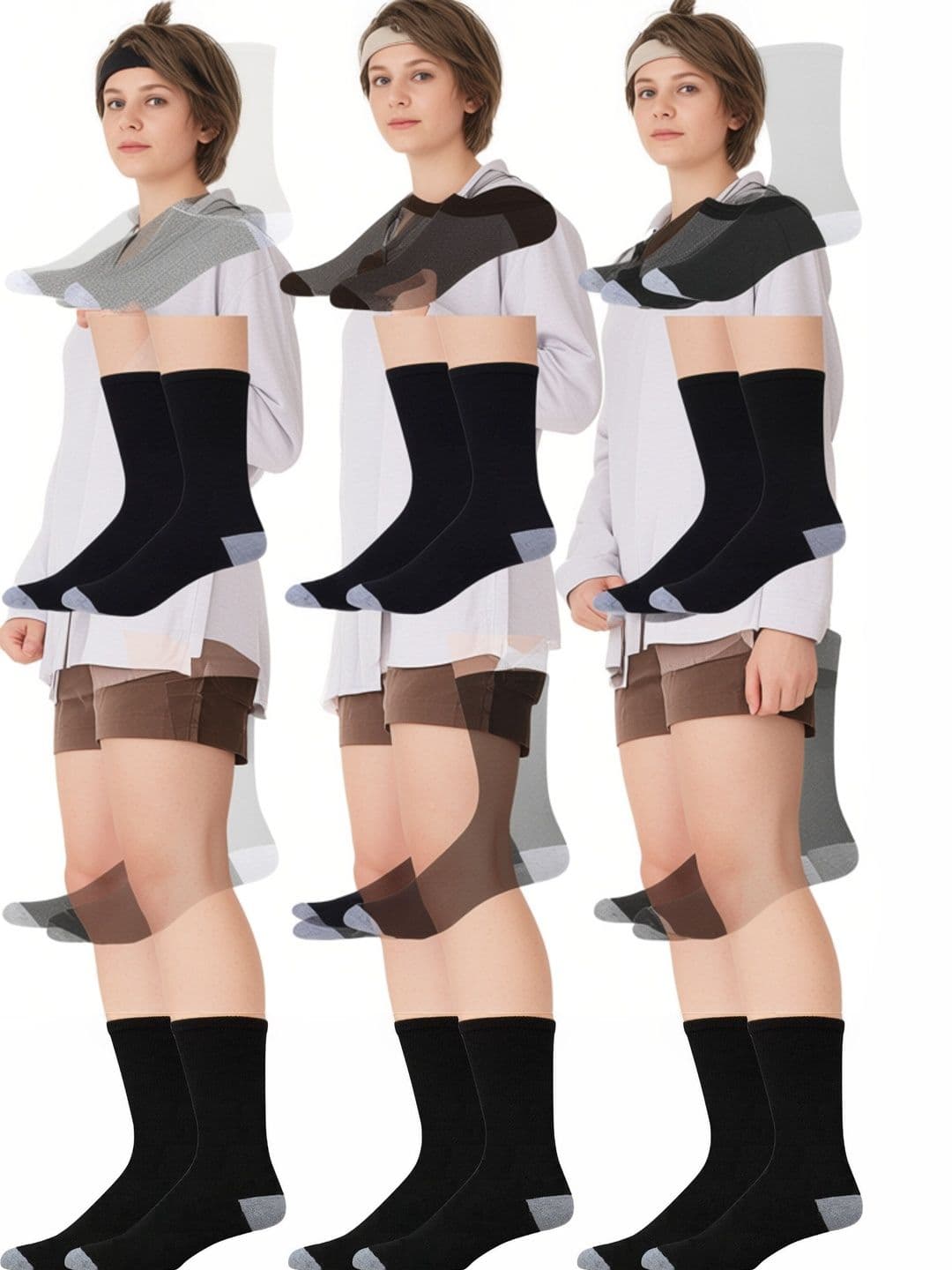 akeet trend Men Pack of 3 Cotton Assorted Calf Length Socks - view 1